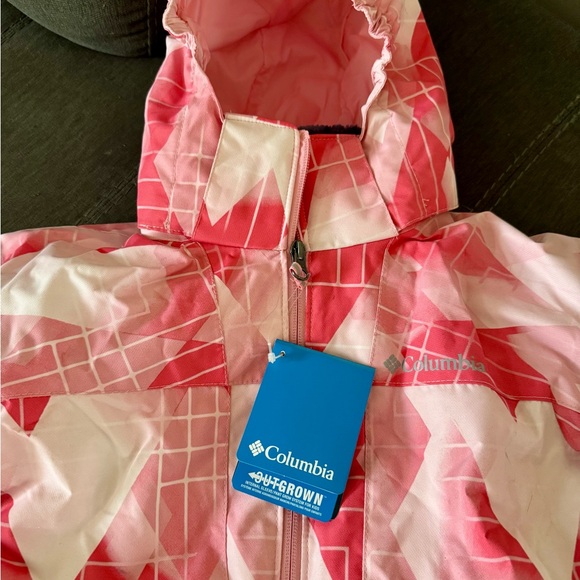 Columbia Pink Arctic Trip Interchangeable Outgrown Hooded Winter Girls Jacket - Picture 2 of 11